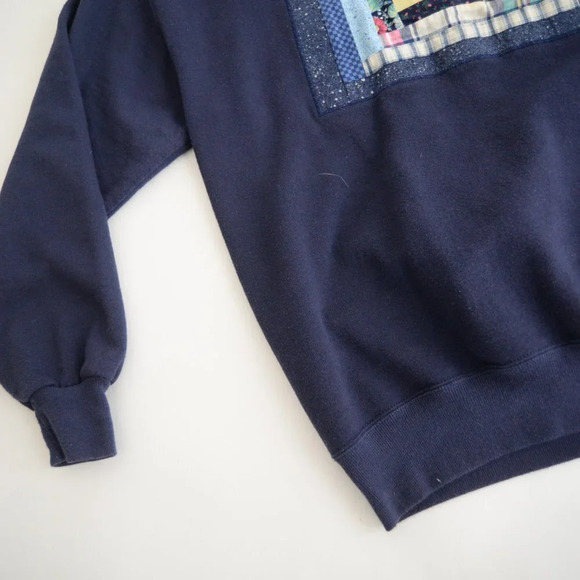 Vintage Jerzees Navy Mothers Are  Special Lace Detail Crewneck Sweater XXL - Picture 7 of 10